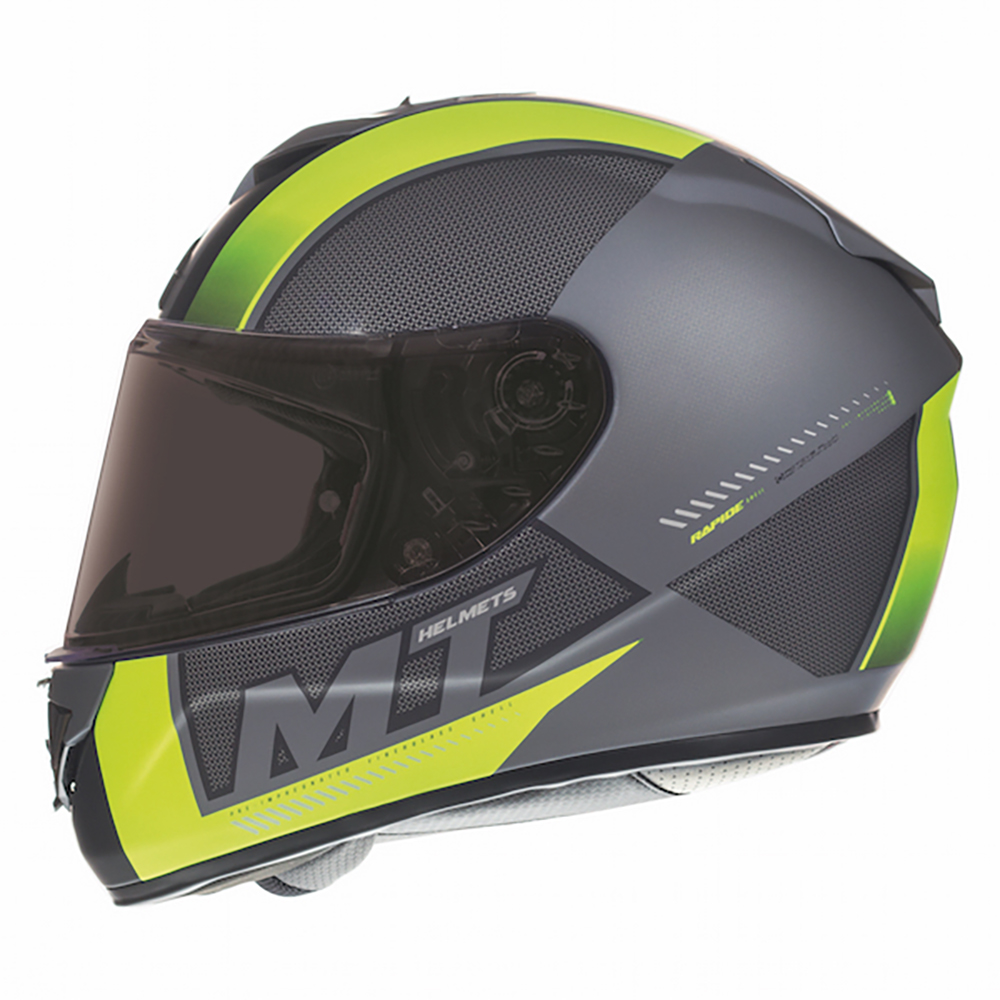 MT Helmets Rapide Overtake M.Black/Fluo Yellow
